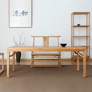 现代简易茶桌茶台实木原木风茶桌 新中式原木色茶桌 客厅茶桌家用
