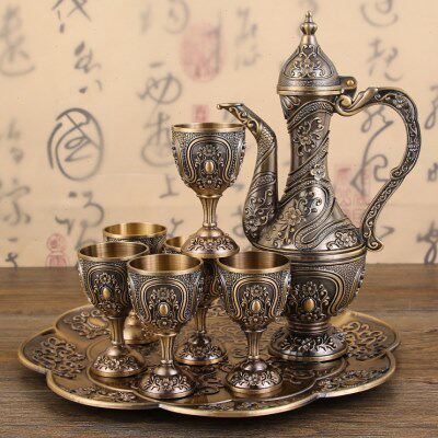 酒壶家用装酒酒瓶子摆件古代小酒壶酒具古风锡壶纯铜精致金属仿古