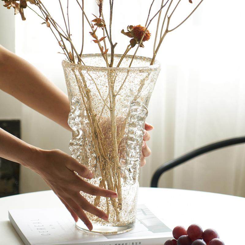 碧轩轻奢手工厚重缠丝金粉世家直筒琉璃花瓶简约桌面客厅样板房瓶,电子元器件市场,其它元器件,淘宝优惠券,粉丝福利购,淘宝优惠卷