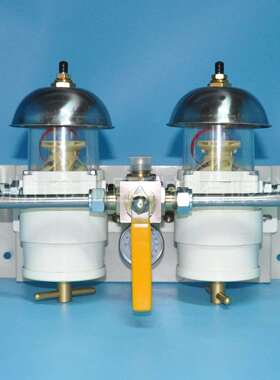 油水分离器新款500FG双联带表 带防护罩75500MAX10 75500MAX30