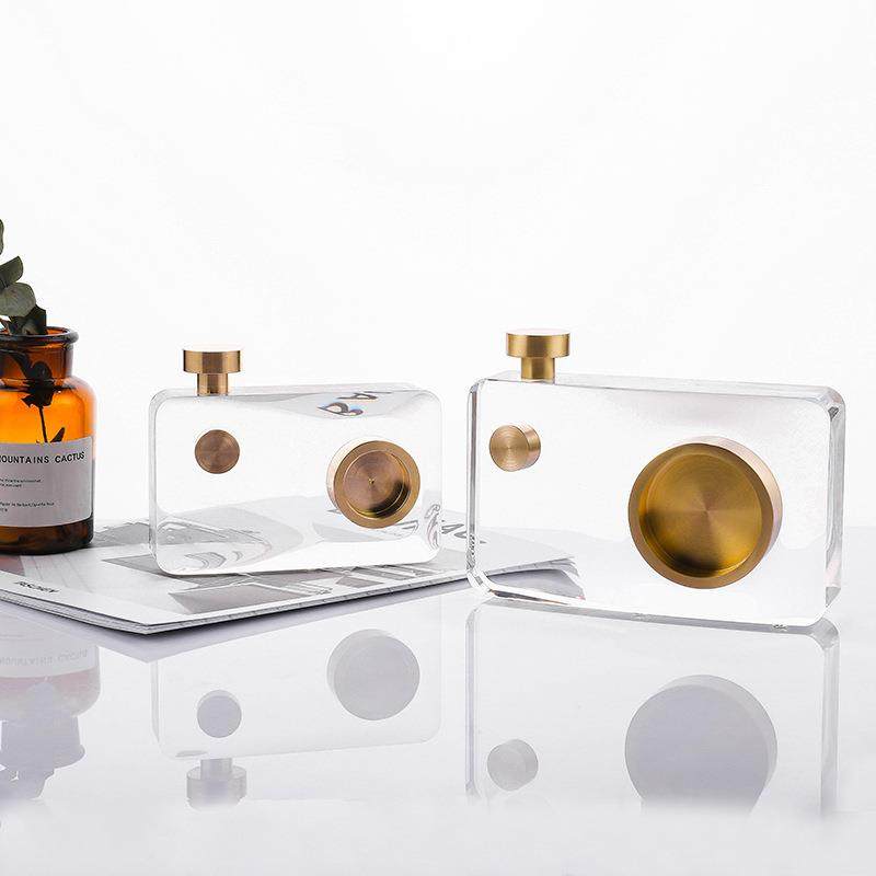 现代轻奢简约水晶相机摆件复古简欧装饰品摆件客厅样板间时尚装饰,电子元器件市场,其它元器件,淘宝优惠券,粉丝福利购,淘宝优惠卷