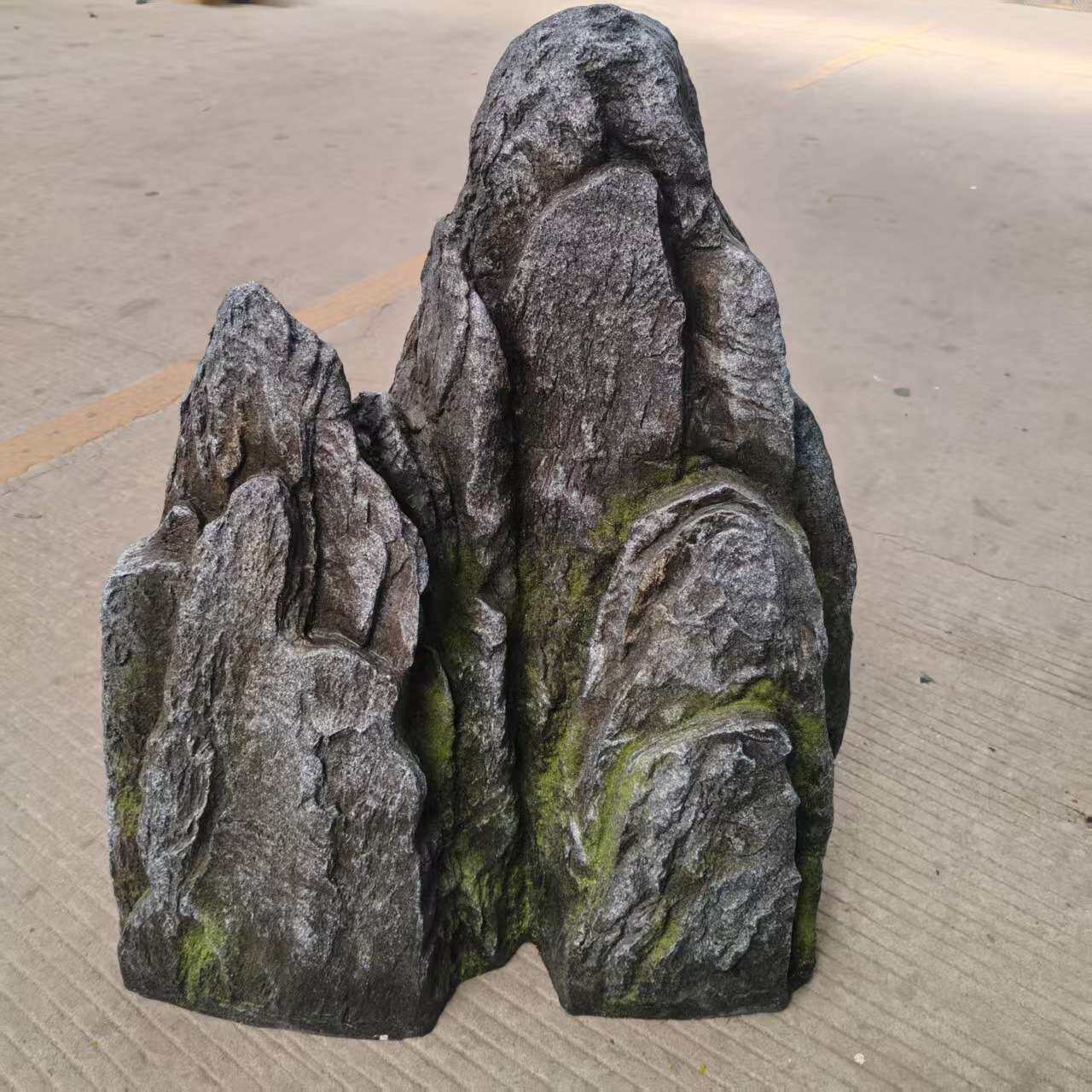 日式山水庭院装饰  仿真石头 青龙 泰山石 山峰石玄关摆件