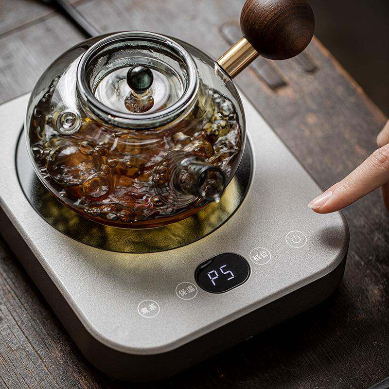 球玻炉璃侧把壶星家用QQS2024高档电陶煮茶温茶器煮茶壶电热围炉
