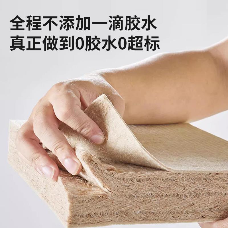 天然S型细黄麻床精垫儿童护脊硬棕生梳垫家用IOF折叠原精全黄麻床