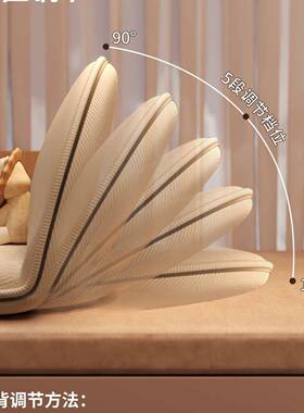 可折叠榻米榻沙发椅懒人发沙折叠沙发床上灵活靠背KNW椅坐地上垫