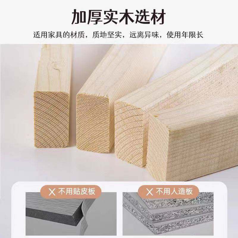 门后书架家用卧室置物架 靠墙落地多层收纳 实木壁挂儿童书柜包邮