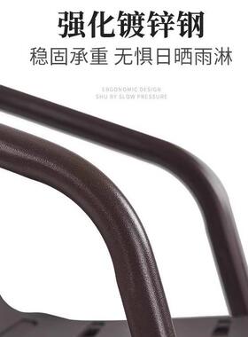 庭院室外铁艺外椅组桌休闲户露天阳合台桌椅三VZI件套外摆餐饮店