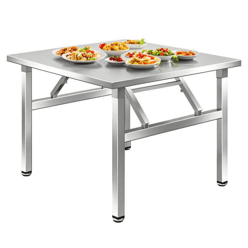 锈钢折叠不桌n6WsQJpy携式烤桌子户外摆烧摊商用便夜市出摊小方桌