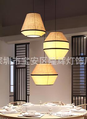 日式复古室民宿145布艺卧吊田灯园风餐厅客厅室楼梯灯茶民宿客栈