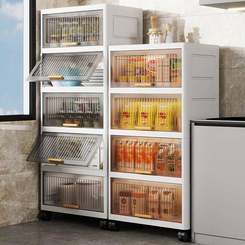 用收纳柜子厨房家多功能层落地架置物厂家直供客多厅卫生间厕所缝