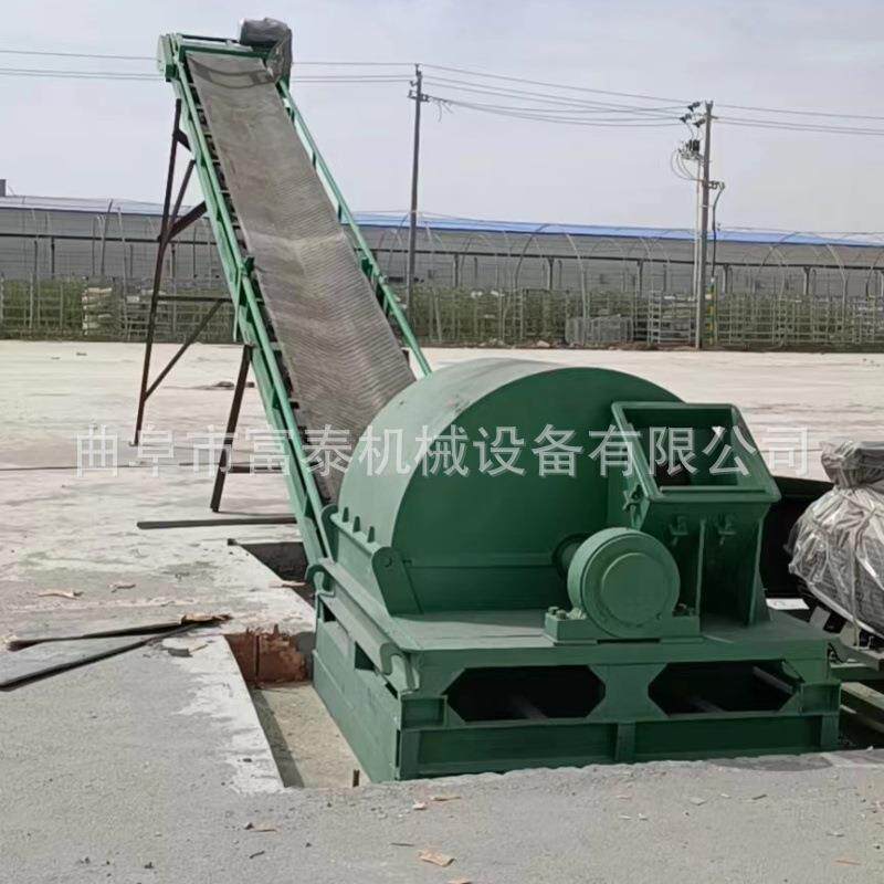 干湿木材机粉碎园树粉碎EXC机移动枝式油电两用果木片木块粉碎机