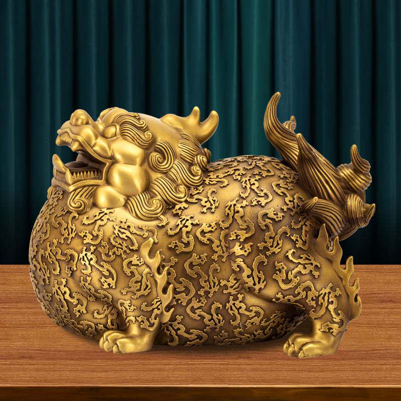 厂家直供 全铜貔貅摆件招财聚财貔恘公司办公室客厅家居工艺品