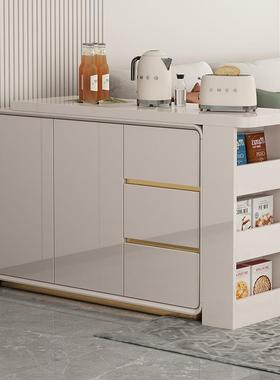 现代简约吧PZE台柜边柜物一体家用可伸缩客厅沙发隔断柜餐奢风轻