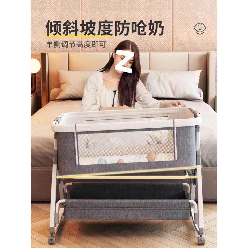 儿床可移便携婴式776宝宝摇篮床新折叠多功能bb床生儿童拼接动大