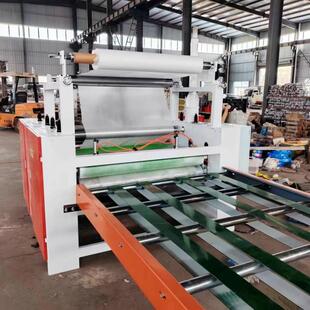 发泡厂板铝箔热烫复机保温岩棉板纤玻布合冷胶贴1320面机家