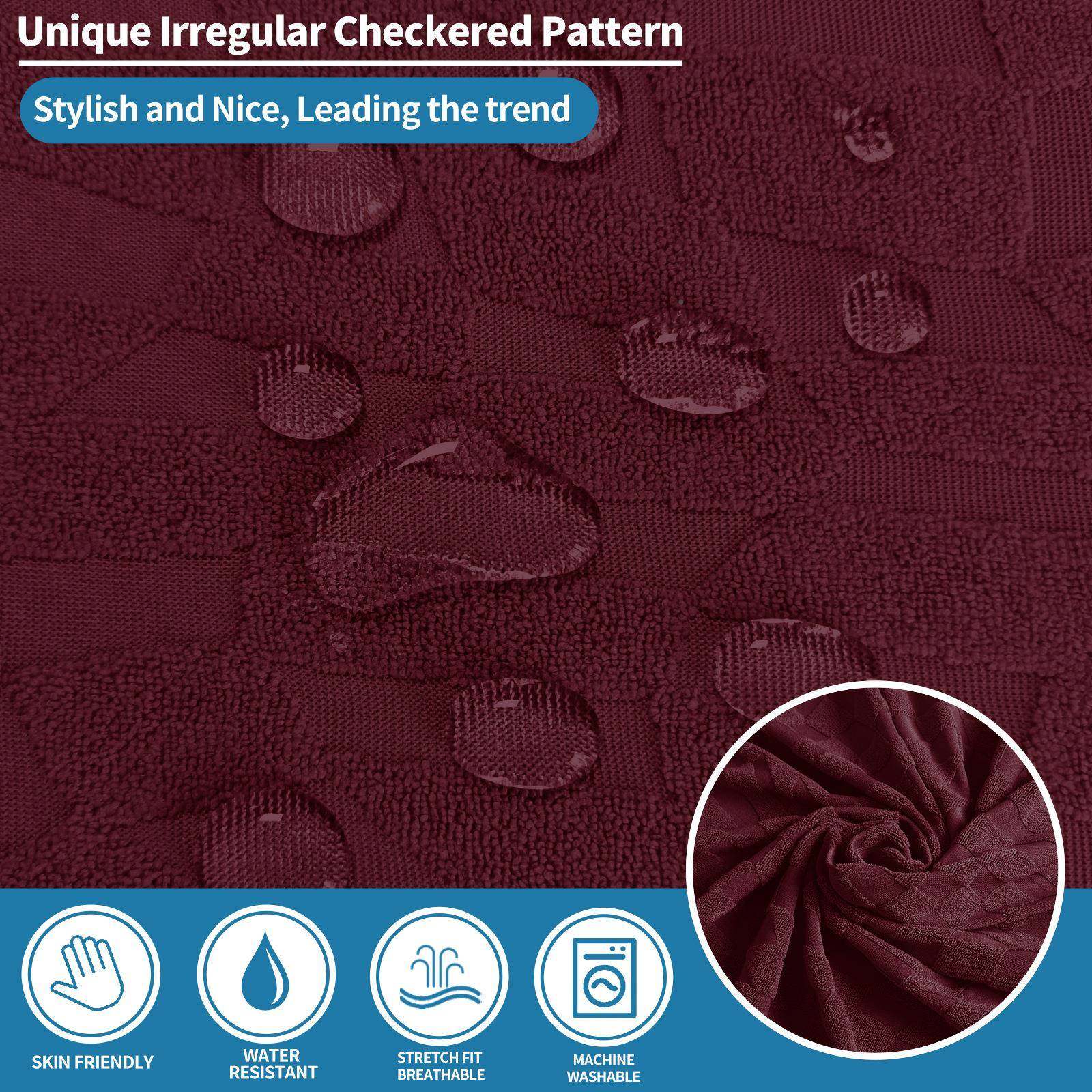 躺椅套防水弹力提沙花躺套变形格按柔软躺椅发套带口椅袋可水沙洗