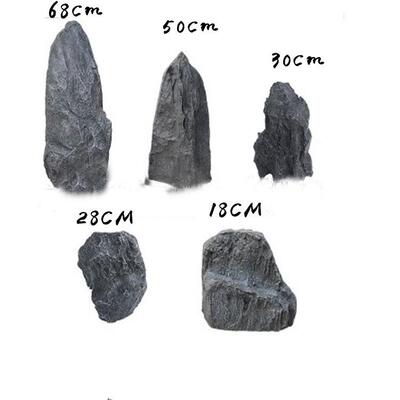 真人仿造景假观石头影视组园林软装工程石头剧树脂玻MBA璃钢石头