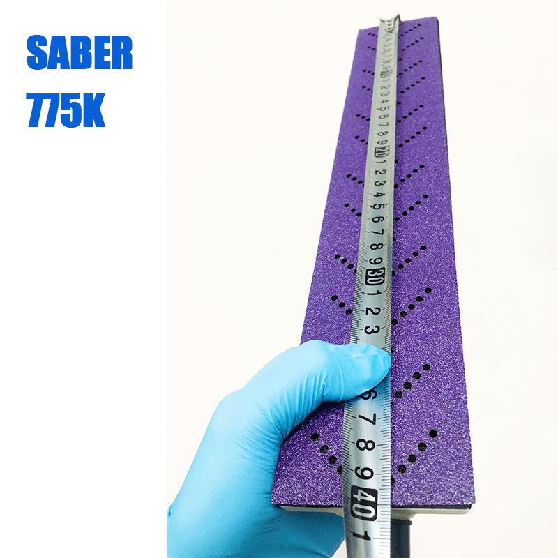 77MSN5K手磨70x400mm420mm手刨多孔长条紫色砂纸吸旋1风孔位4孔尘