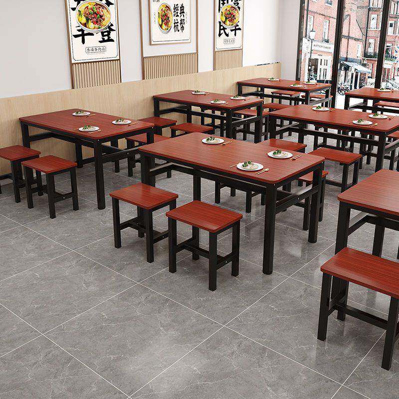 馆餐桌商5bHBcwNz用餐饮店餐桌饮店椅套装面吃店公司食堂学校工小