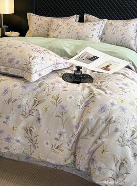 2024新款A类棉磨毛印花单单品套件套-全四件VXN1.2m床三件套被套1