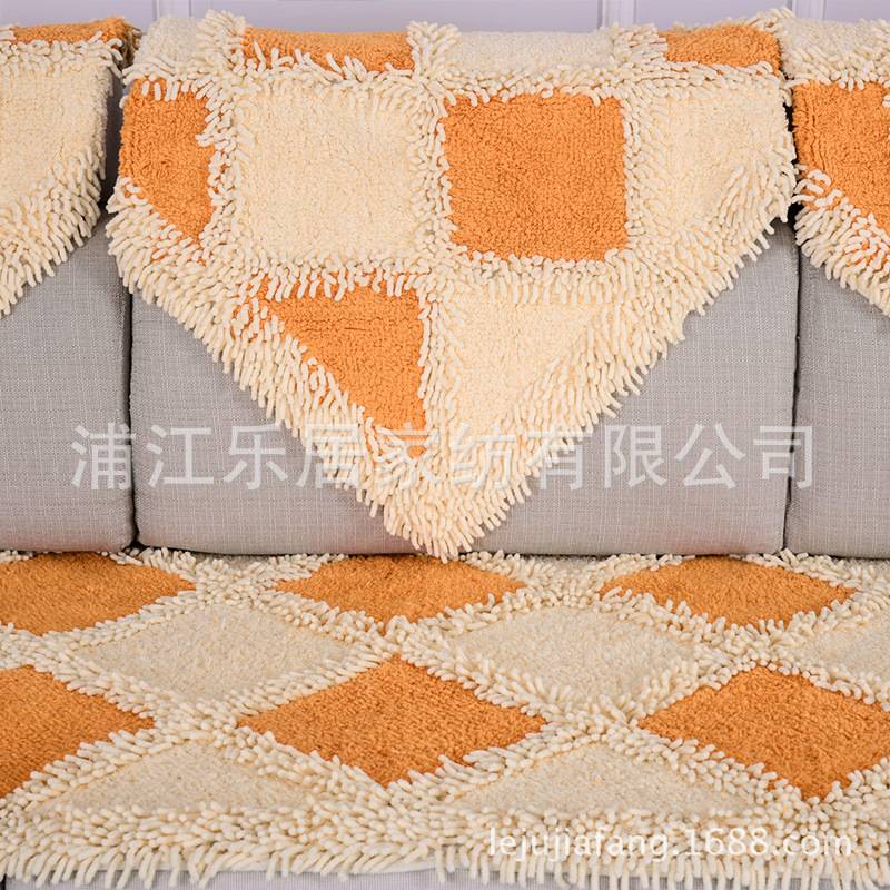 盛太乐居厂家棉雪尼尔粉色回忆沙发垫床前垫飘窗垫四季