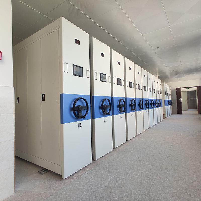 密集架档案室智能柜ZY-K-08电件动财务凭证架资料文书手摇轨道移