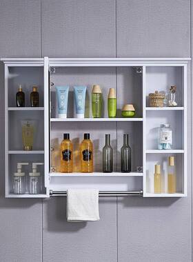 cs281卫生间防水储架物物收纳柜梳浴室镜柜挂墙式镜箱带置洗手间