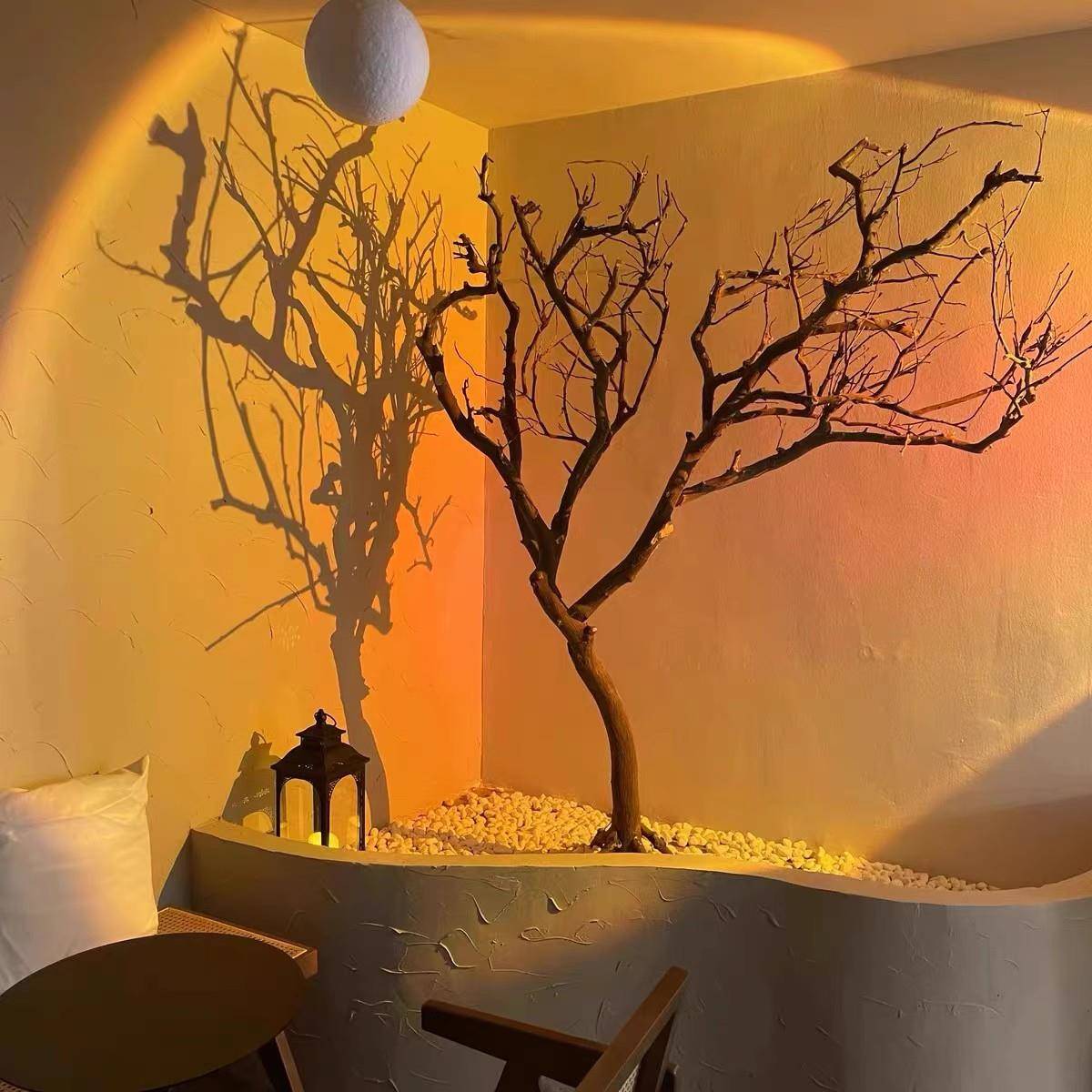 干干树枝干枝装树白色枯树枝摆件树杆仿真型树枝假树造树树009枝