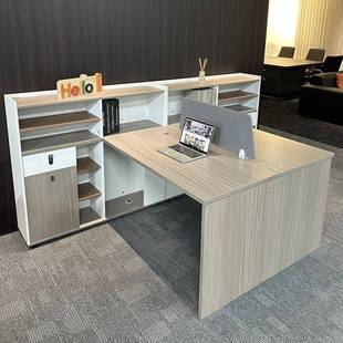 DFN财务员办公桌4/6人位合面对面六人桌子职组椅简约办公室对坐工