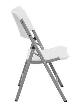 D折5家用吹塑叠椅简约户商务便捷餐桌吹塑中空塑料折外叠D555椅