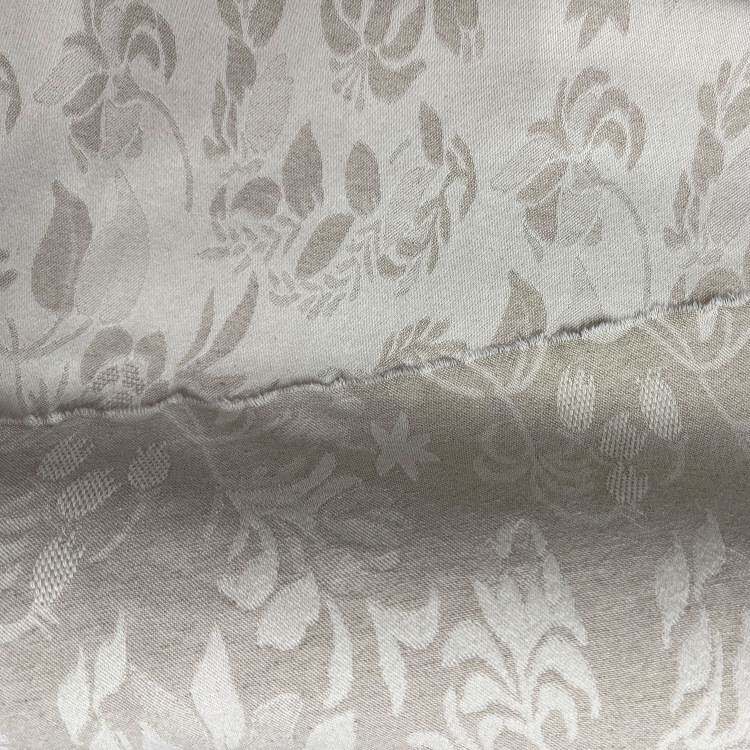行家选 重磅双面提花棉麻布料 沙发靠垫服装麻本色雨露亚麻布料
