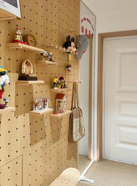 实木洞入洞板定F9677HJT制展示架木质桌面墙面书桌收纳墙户门玄口