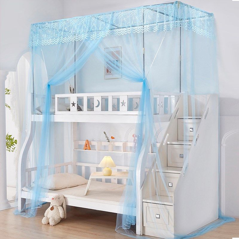 子母床蚊帐上下铺一体式梯柜双层儿童床家用步梯形高低上下床蚊帐,床上用品,蚊帐,淘宝优惠券,粉丝福利购,淘宝优惠卷