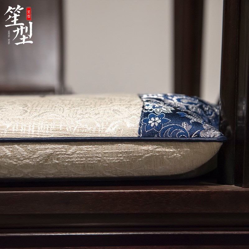 新中式椅垫红木沙发坐垫子古典家用茶椅圈椅餐椅加厚海绵座垫定制