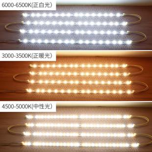 大圆灯led灯条圆形吸顶灯长条灯芯灯带改造芯护眼三色客厅灯新品