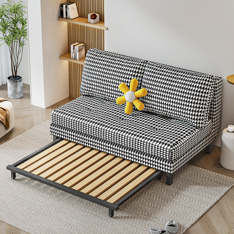 书房抽拉一体沙发床小型一米二w折叠式直排一米五1.5米1.2两用沙