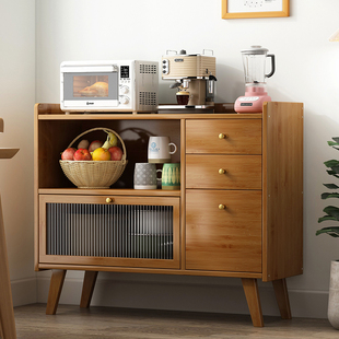 餐边柜一体靠墙非实木厨房t碗橱置物架现代简约小户型欧式储物柜