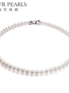 现货高品质天然淡水真珍珠项炼高光高亮气质减龄馒头珠颈炼送妈妈