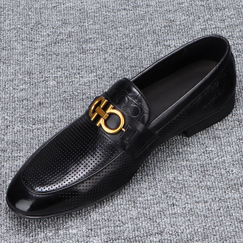 头层牛皮一脚蹬男鞋2023新款镂空爸爸皮鞋真皮软底商务休闲鞋男款,流行男鞋,休闲皮鞋,淘宝优惠券,粉丝福利购,淘宝优惠卷