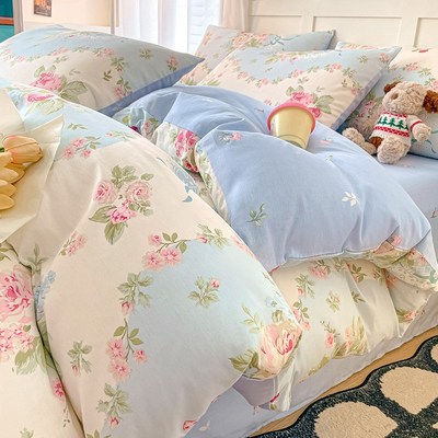 2025新款全棉100纯棉被套单件180x220单独被罩1.5米被单人褥子套3