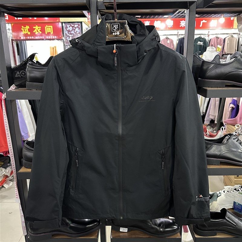 吉P户外正品男单冲锋衣休闲时尚防风防雨外套运动上衣J032194005