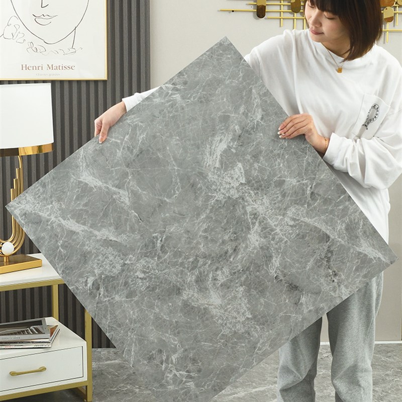 5平方PVC地板贴自粘水泥地直接铺家用加厚耐磨防水石塑地板仿瓷砖