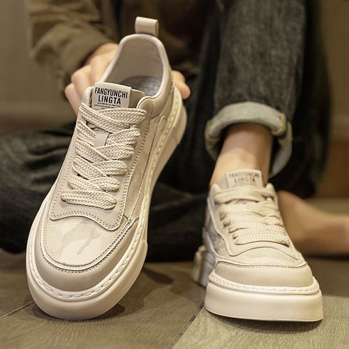 帆布男鞋春季透气薄款印花休闲鞋高级感网红爆款布鞋潮牌平底板鞋
