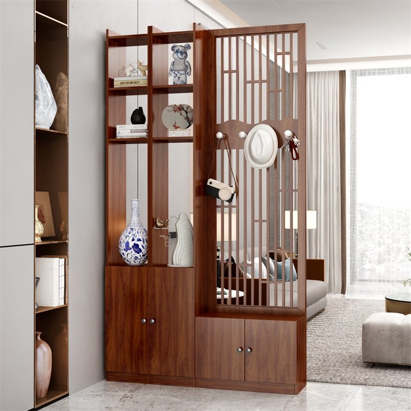 新中式入户屏风客厅木质玄关隔断柜客厅装饰架置物博古架遮挡座屏,住宅家具,门厅/玄关柜/玄关架,淘宝优惠券,粉丝福利购,淘宝优惠卷