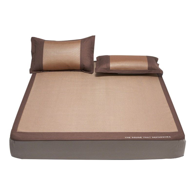 夏季冰藤席冰丝凉席家用刺绣款空调软席子可折叠床笠款夏天可水洗,床上用品,冰丝席,淘宝优惠券,粉丝福利购,淘宝优惠卷