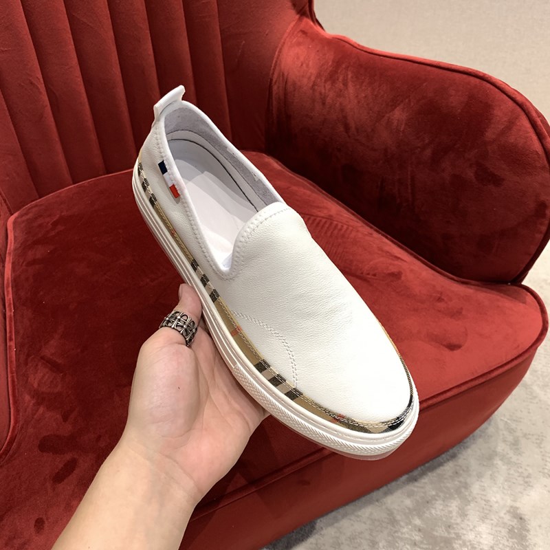 头层牛皮小白鞋男士真皮一脚蹬休闲懒人鞋帆布透气套脚板鞋软底鞋