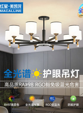 品拓客厅吊灯2023年新款北欧灯具现代简约大气新中式餐厅大厅主灯