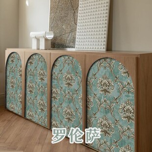 老旧家具翻新贴纸柜子柜门橱柜鞋柜衣柜旧物改造美式复古自粘墙纸
