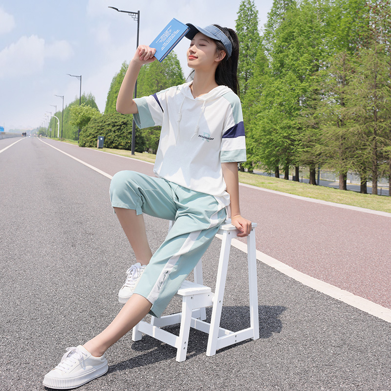 学生短袖t恤女纯棉宽松少女夏装12岁13女孩16初中生夏季半袖上衣