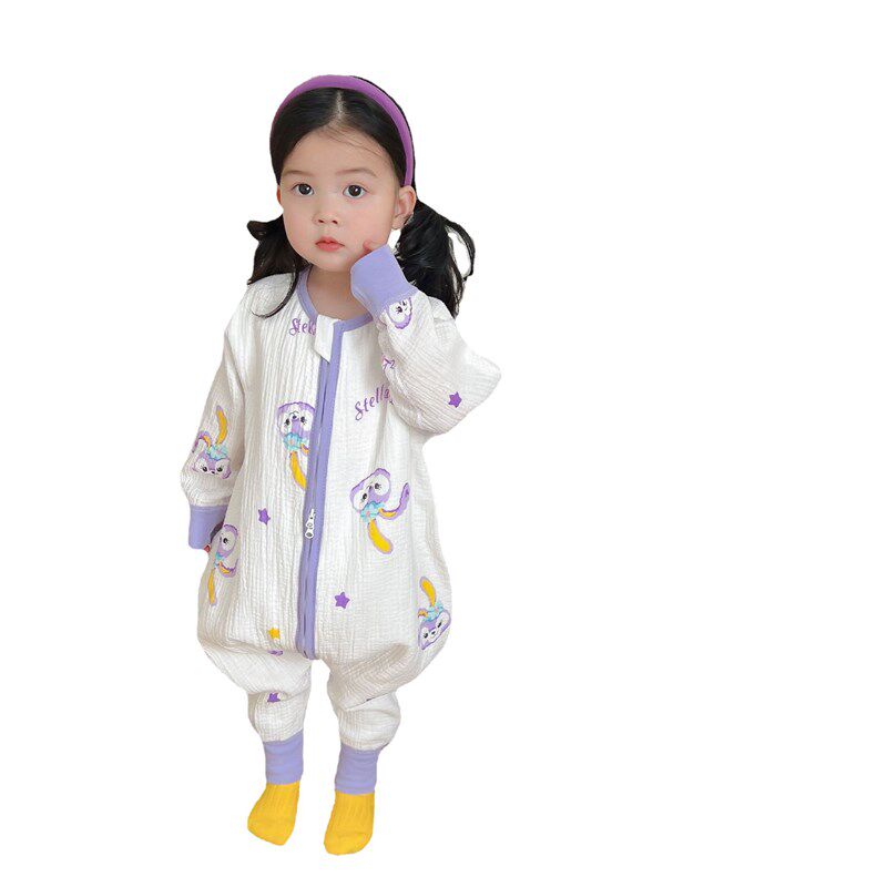 宝宝睡袋春夏薄款儿童纯棉纱布连体睡衣婴儿分腿防踢被夏天空调房,婴童用品,睡袋/防踢被,淘宝优惠券,粉丝福利购,淘宝优惠卷